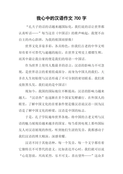 我心中的汉语作文700字.docx