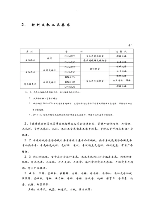 给水镀锌钢管施工.docx