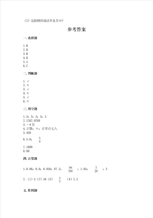 浙教版六年级下册数学期末测试卷附答案【模拟题】