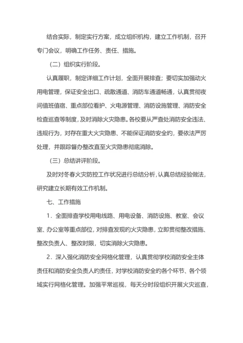 深塘小学火灾防控工作方案.docx