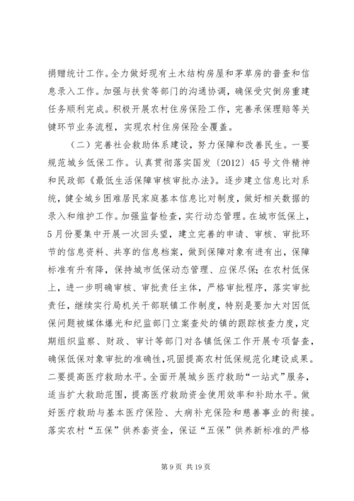 县民政工作和低保工作会议讲话稿.docx