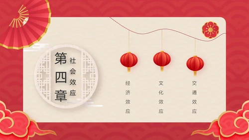 新春快乐红金复古风春节节日介绍PPT模板