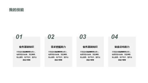 商务简约运营竞聘简历PPT案例