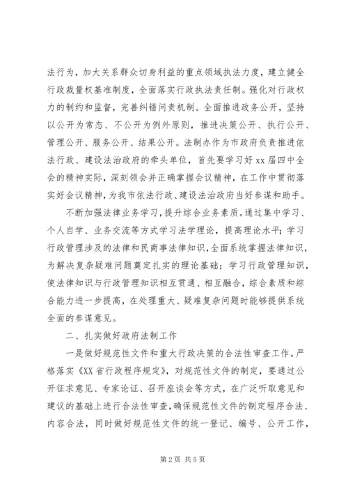 法制办XX年工作计划范文 (2).docx