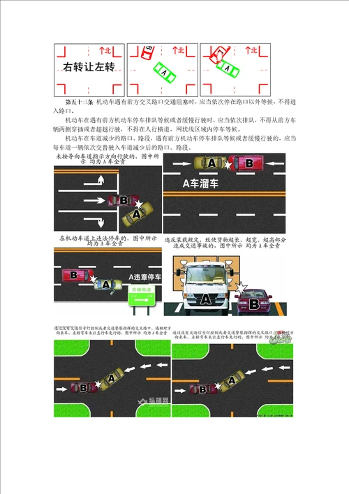 图解道路交通事故责任划分及法律依据