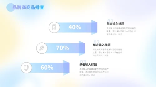 三色蓝紫黄弥散风运营工作总结PPT模板