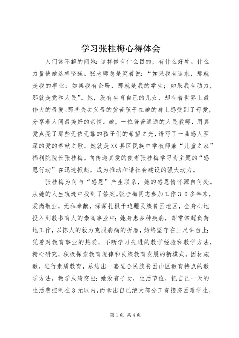 学习张桂梅心得体会 (2).docx