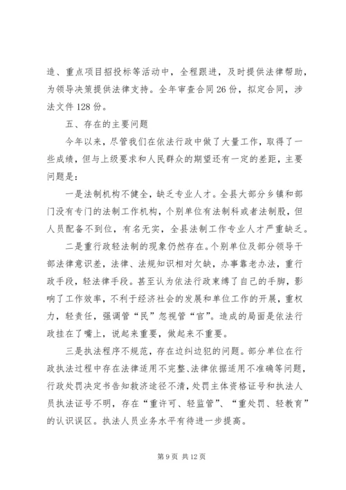 乡镇法制办年度工作总结及工作打算.docx