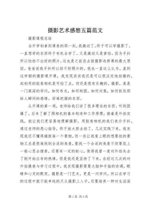 摄影艺术感想五篇范文 (3).docx