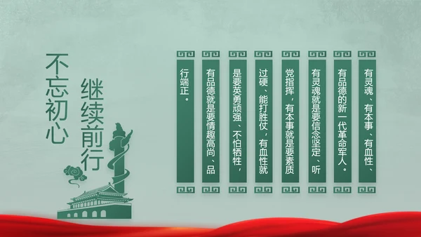 迷彩风格八一部队军事训练动态PPT