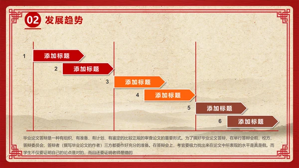 中国风开题论文答辩通用PPT模板