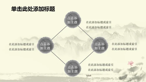 水墨中国风中医足疗ppt动态模板