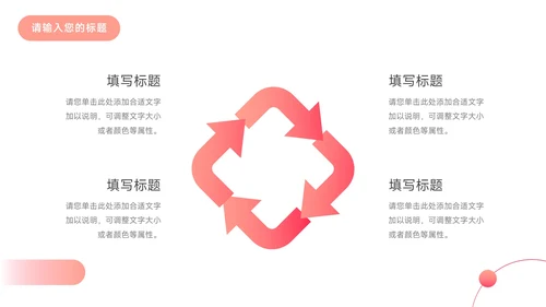 红色渐变大气年终业绩汇报PPT模板