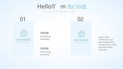 蓝色简约补水面膜动态PPT