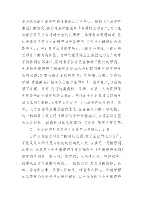 无形资产价值的确认及计量模式微探的经济论文.docx