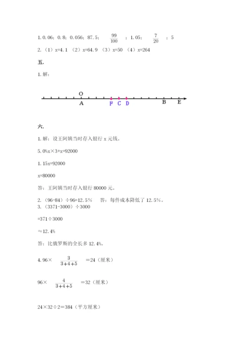 最新苏教版小升初数学模拟试卷【培优a卷】.docx