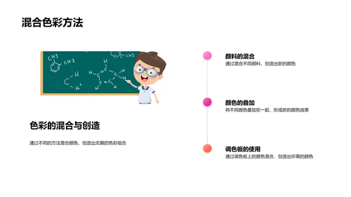 艺术课色彩讲解PPT模板