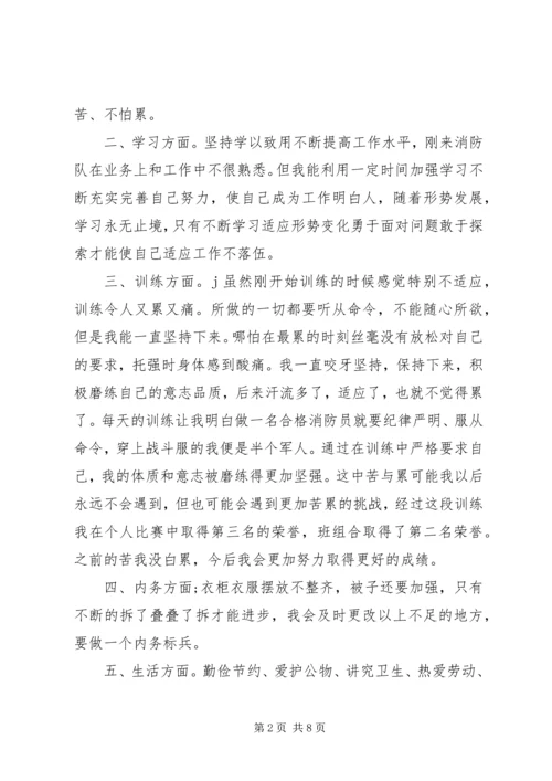 消防部队党员自我评价.docx