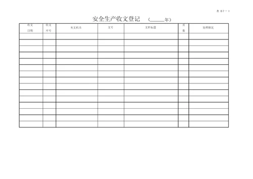 企业安全生产标准化管理台账整理样本