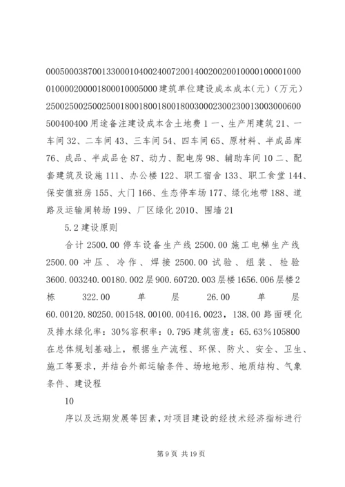 某工业园区建厂项目投资计划书.docx