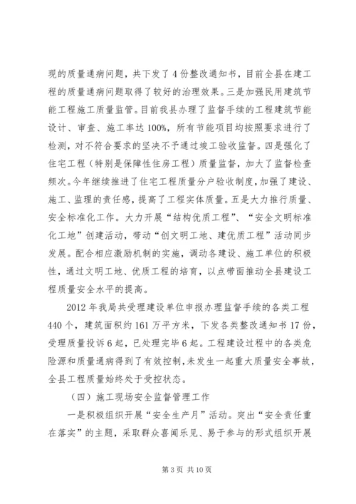 县建筑管理局工作报告.docx
