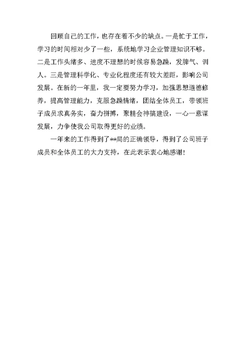 20XX年公司董事长述职述廉报告
