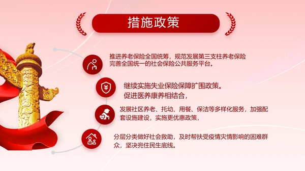 红色喜庆智慧社区便民惠民动态PPT模板