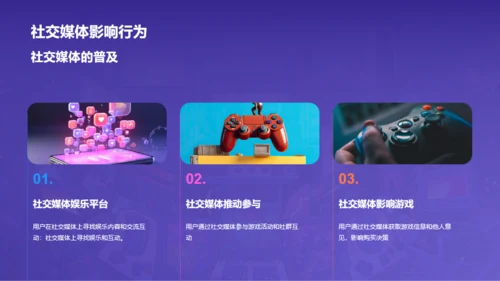 紫色插画游戏娱乐行业年终总结PPT模板