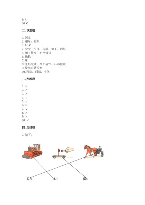 教科版二年级下册科学期末测试卷附答案【研优卷】.docx