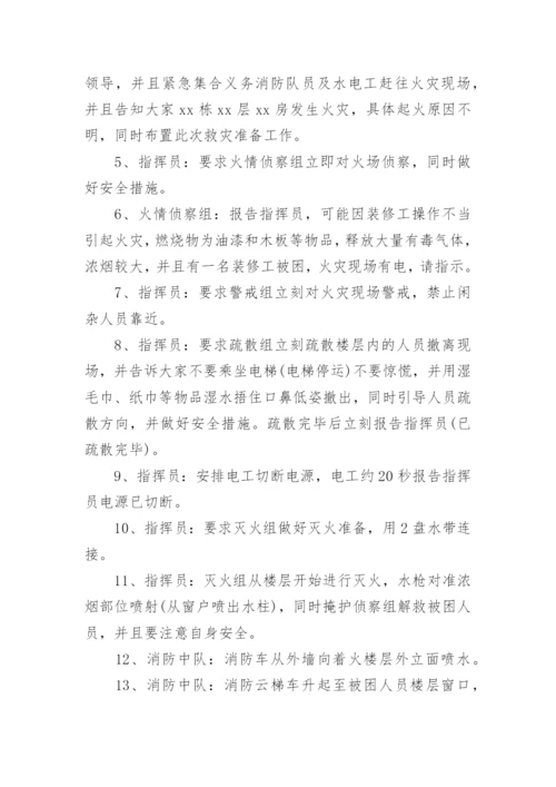 物业小区消防演练方案.docx