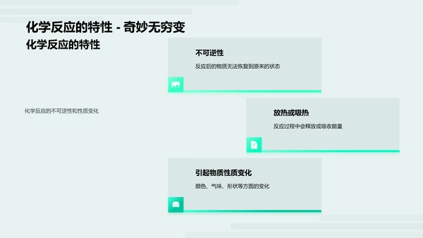 化学反应知识讲解PPT模板