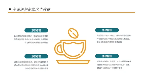 休闲咖啡饮料下午茶咖啡店营销方案PPT模板