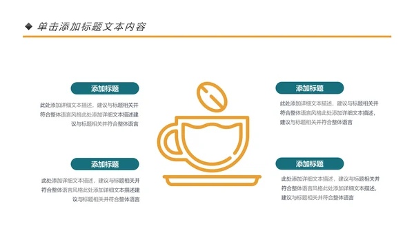 休闲咖啡饮料下午茶咖啡店营销方案PPT模板