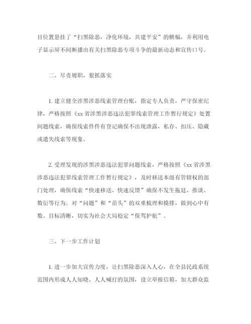 精编之民政局扫黑除恶专项斗争工作情况总结精选范本).docx