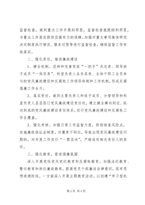 工业委员会党风廉政和反腐败工作要点.docx