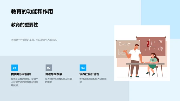解读通用学历教育PPT模板
