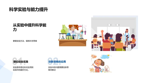 科学实验知识分享PPT模板