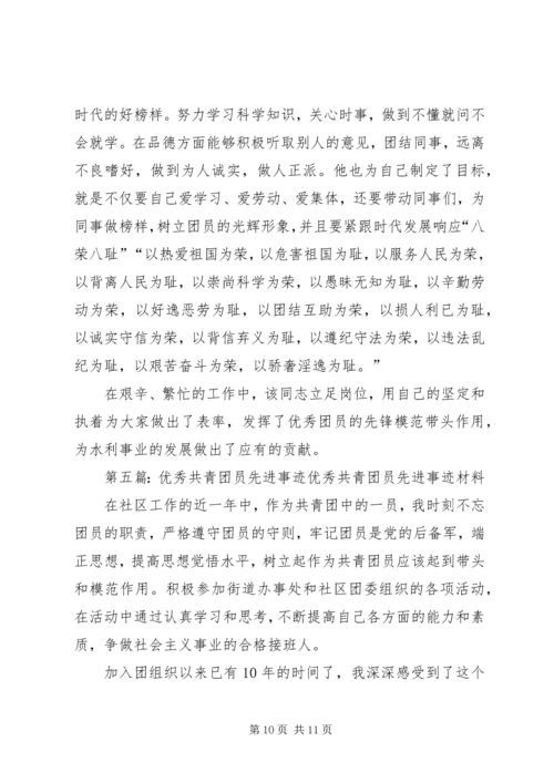 优秀共青团员先进事迹材料 (8).docx