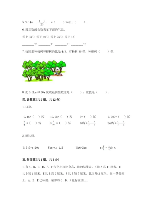 沪教版数学六年级下册期末检测试题附参考答案【b卷】.docx