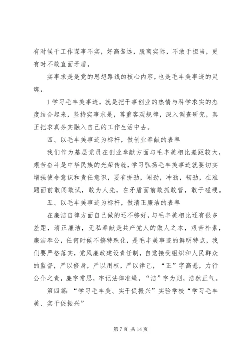 学习毛丰美实干促振兴专题研讨发言提纲.docx