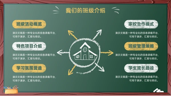 绿色黑板风开学第一课