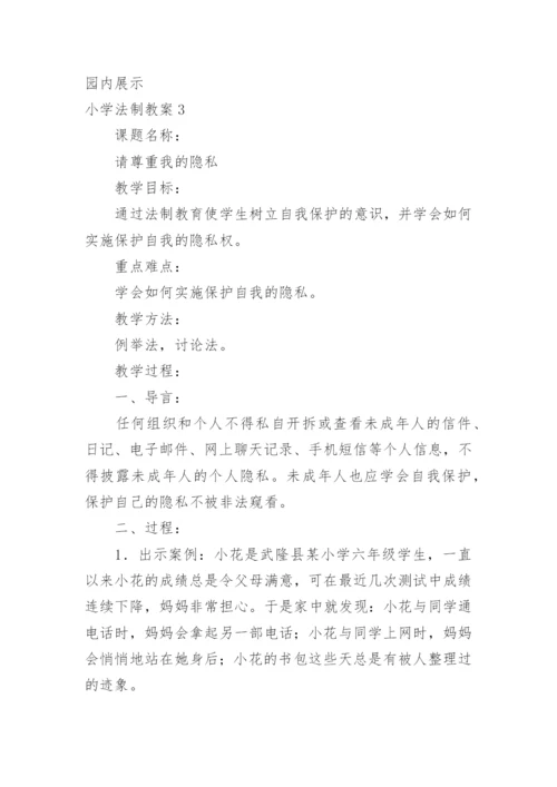 小学法制教案.docx