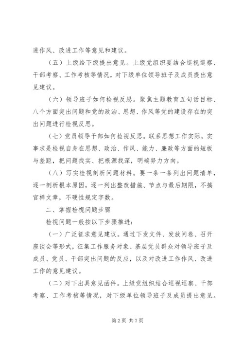 领导干部检视问题工作方案.docx