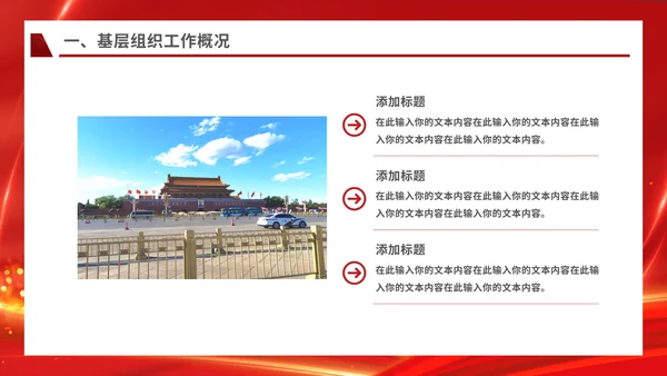 党政机关总结汇报模板