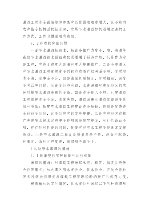 节水灌溉的论文.docx