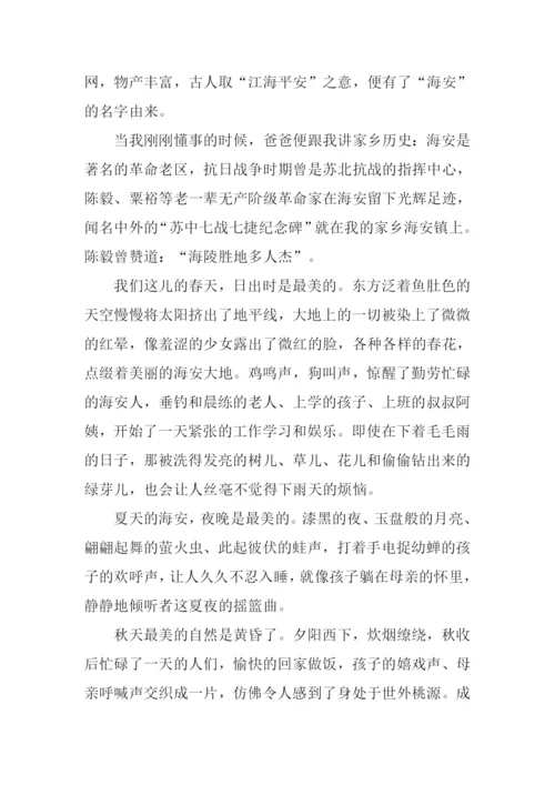 我心中的海安征文.docx