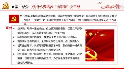 听党话跟党走做新时代合格党员女干部党政党建党课支部团委学习