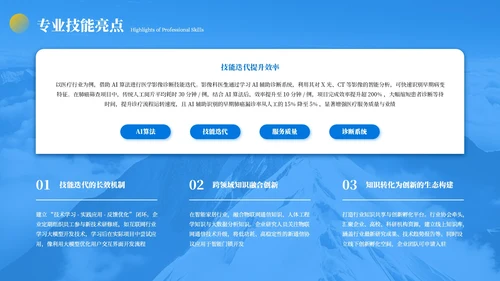 蓝色商务企业职位竞聘PPT模板