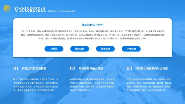 蓝色商务企业职位竞聘PPT模板