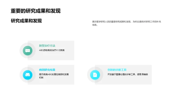 医研新篇章：创新与突破
